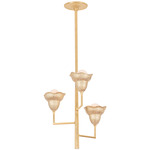 Alora Chandelier - Vintage Gold Leaf / Gilded Ivory