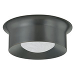 Noxon Ceiling Flush Light - Distressed Bronze / Cloud