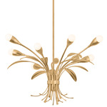 Bilston Chandelier - Vintage Gold Leaf