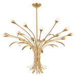 Bilston Chandelier - Vintage Gold Leaf