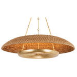 Oaklyn Pendant - Vintage Gold Leaf / Natural
