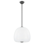Scranton Pendant - Old Bronze / Clear Etched