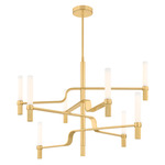 Allentown Chandelier - Aged Brass / Cloud