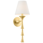 Vails Gate Wall Sconce - Vintage Gold Leaf / White
