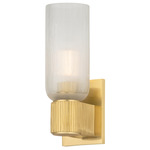 Irondale Wall Sconce - Aged Brass / Clear Etched