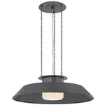 Woodrow Pendant - Distressed Bronze / Opal Glossy