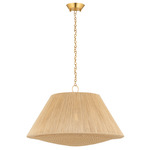Mystic Pendant - Aged Brass / Natural Jute