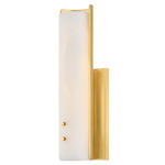 Lucio Wall Sconce - Aged Brass / Alabaster