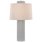 Manchester Table Lamp - Shell Grey / Natural Linen