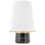Central Valley Portable Table Lamp - Nero Madera / White