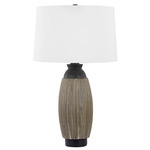 Naseby Table Lamp - Cultured Black / White