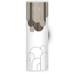 Arch Tube Wall Sconce - Brushed Nickel / Brown
