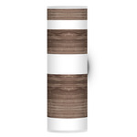 Band Tube Wall Sconce - Brushed Nickel / Walnut / Linen