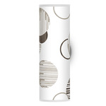 Circle Tube Wall Sconce - Brushed Nickel / Brown
