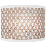 Coin Curved Wall Sconce - Brushed Nickel / Brown