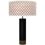 Coin Table Lamp - Black / Walnut / Brown