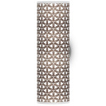 Cubist Tube Wall Sconce - Brushed Nickel / Brown