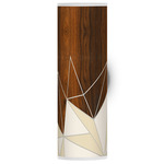 Facet Tube Wall Sconce - Black / Walnut / Cream Facet