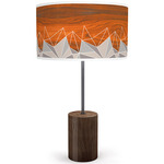 Facet Drum Table Lamp - Black / Walnut / Grey Facet