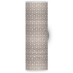 Hexagon Tube Wall Sconce - Brushed Nickel / Brown
