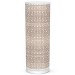 Hexagon Tube Table Lamp - White / Brown