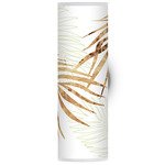 Palm Tube Wall Sconce - Brushed Nickel / Green