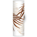 Palm Tube Wall Sconce - Brushed Nickel / Brown