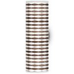 Weave Tube Wall Sconce - Brushed Nickel / Walnut / Linen