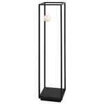 Abachina Portable Floor Lamp - Matte Black / Frosted