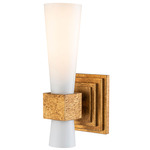 Kristy Wall Sconce - Antique Gold / Opal