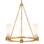 Kristy Chandelier - Antique Gold / Opal