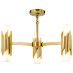 Marvel Chandelier - Aged Brass / Opal