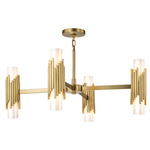 Marvel Chandelier - Aged Brass / Opal