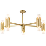 Marvel Chandelier - Aged Brass / Opal