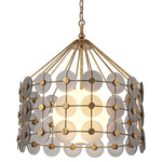 Meridian Pendant - Distressed Gold / Smoke
