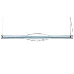 Dune Linear Pendant - Matte Black / Sea Blue