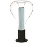 Eris Table Lamp - Matte Black / Sea Blue