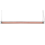Estela Linear Pendant - Matte Black / Pale Rose