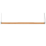 Estela Linear Pendant - Matte Black / Natural Beech