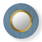 Lens Circular Wall Sconce - Gold / Blue