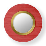 Lens Circular Wall Sconce - Gold / Red