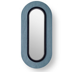 Lens Oval Wall Sconce - Matte Black / Blue