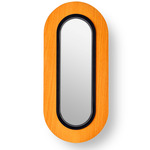 Lens Oval Wall Sconce - Matte Black / Orange