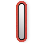Lens Oval Wall Sconce - Matte Black / Red