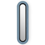 Lens Oval Wall Sconce - Matte Black / Blue