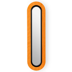 Lens Oval Wall Sconce - Matte Black / Orange