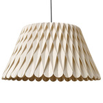 Lola Pendant  - Matte Nickel / Ivory White