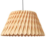 Lola Pendant  - Matte Nickel / Natural Beech