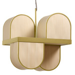 Osca Pendant - Gold / Natural White