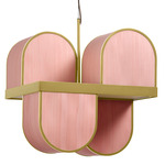 Osca Pendant - Gold / Pale Rose